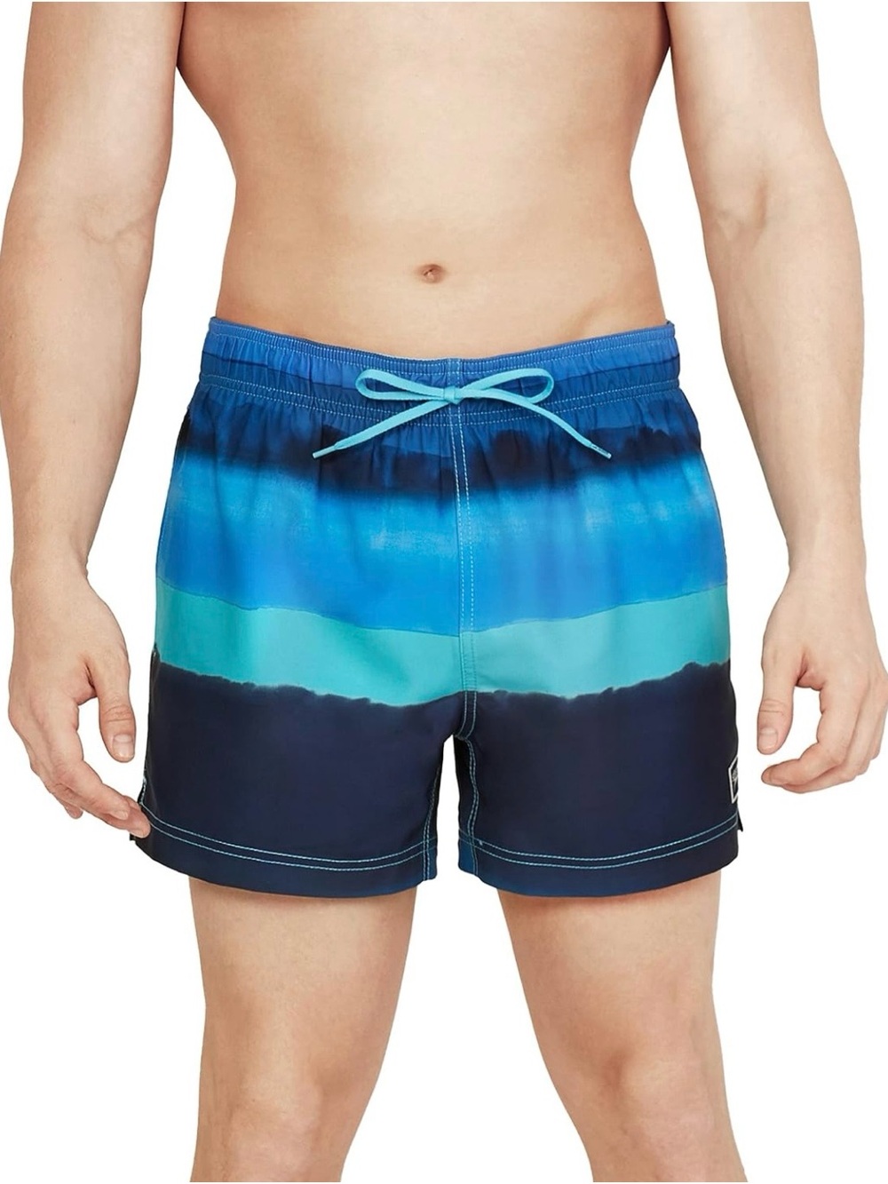 Men's Blue Gradient Speedo Redondo Short Swim Trunks - New Size XXL